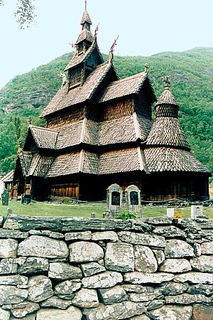 Stabkirche bei Borgund / Norwegen (1995)