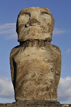 Ein Moai des Ahu Tongariki