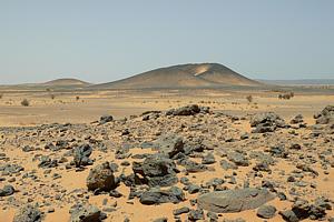 Landschaft in der Bayuda Wüste